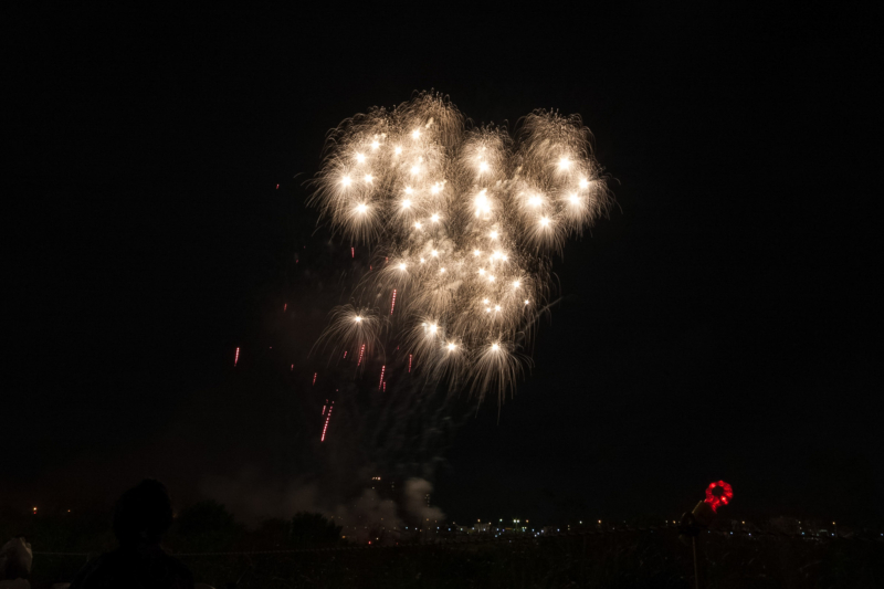 川崎市制記念多摩川花火大会のフリー写真素材
