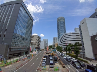 新横浜駅前の相鉄・東急直通線の工事