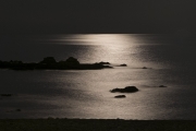 月夜の海のきらめき
