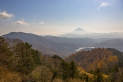 大菩薩嶺・唐松尾根から眺める富士山