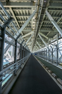 しまなみ海道・因島大橋の自転車道（歩道）