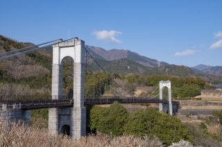 秦野戸川公園の風の吊り橋v