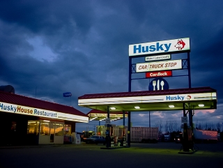 カナダのHuskyガソリンスタンド