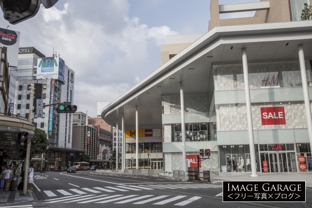 金沢・片町商店街・片町きららのフリー写真素材