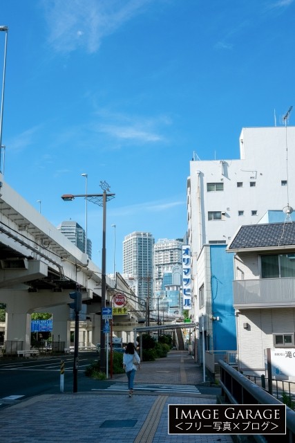 横浜市神奈川区青木町の町並みのフリー画像（無料写真素材）