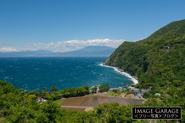 煌めきの丘からの井田の風景のフリー写真素材（無料画像）