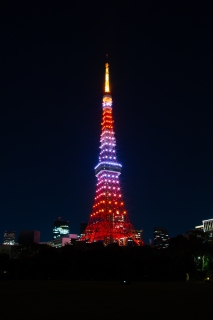 10月茜色の東京タワー（縦）