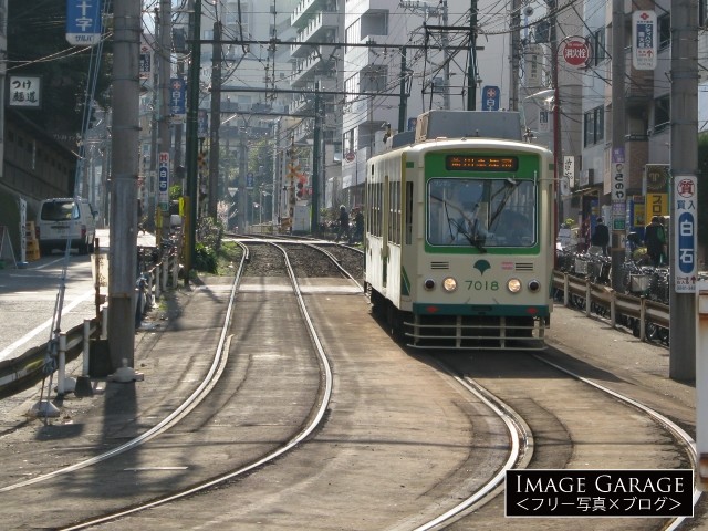 都電荒川線7000系電車（7018号車）のフリー写真素材（無料画像）