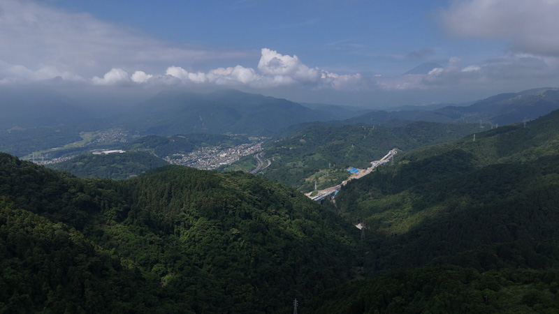 神奈川最後の分校・旧高松分校（空撮）