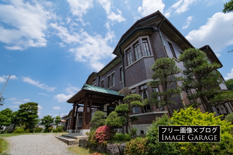 旧石川組製糸西洋館・外観のフリー写真素材（無料画像）