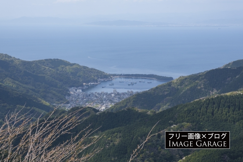 瞽女展望地から眺めた戸田湾のフリー写真素材（無料画像）