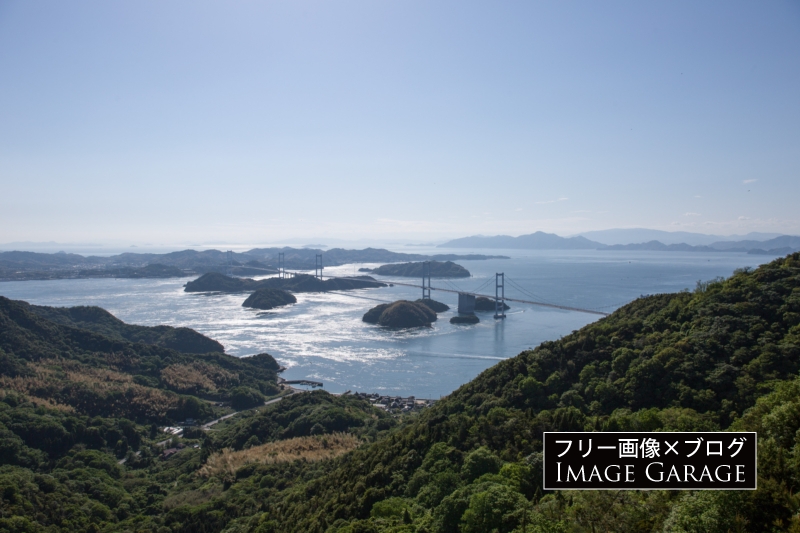 亀老山展望公園からの眺めのフリー画像（無料写真素材）