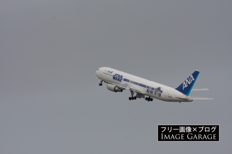 ANA 767-300・スターウォーズ ANA JETのフリー写真素材（無料画像）