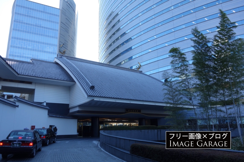 ホテル雅叙園東京（目黒雅叙園）の入口のフリー写真素材（無料画像）