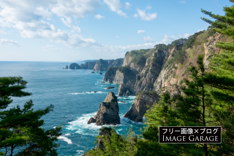 北山崎のフリー写真素材（無料画像）
