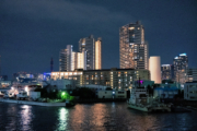 横浜ノース・ドック・瑞穂橋からの夜景