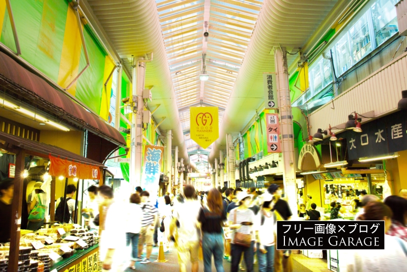 近江町市場のフリー写真素材（無料画像）