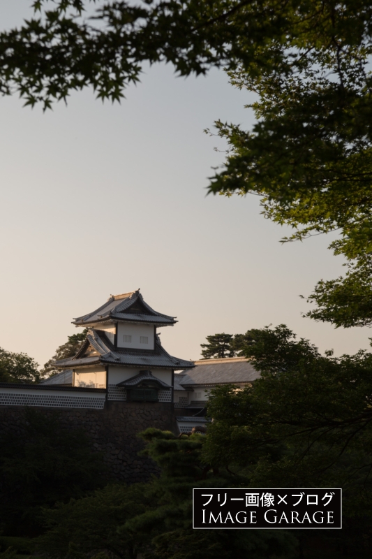 金沢城・石川門のフリー写真素材（無料画像）