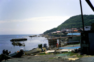 函館市住吉町の漁村の風景