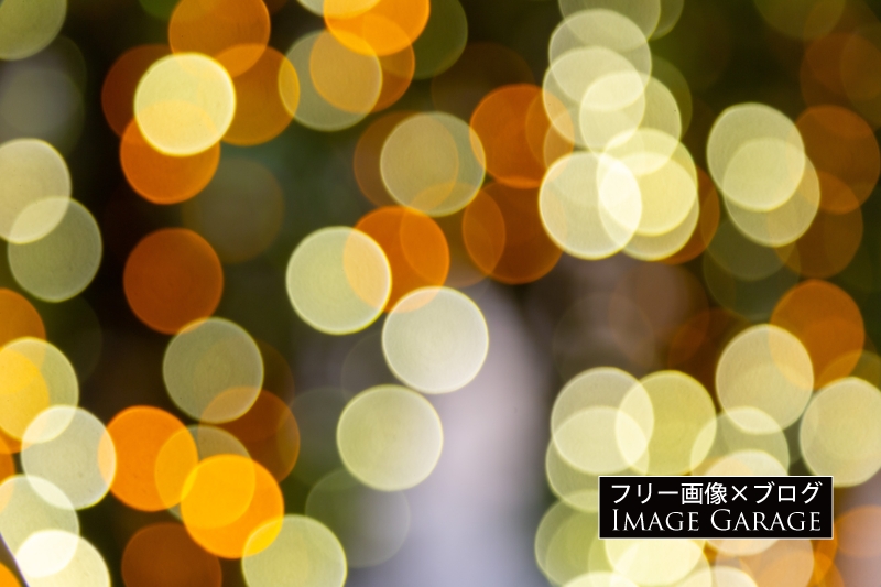 大きめな光の玉ボケ・キラキラのフリー写真素材（無料画像）
