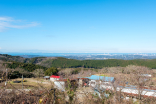 千葉県道93号線からの風景（マザー牧場前）