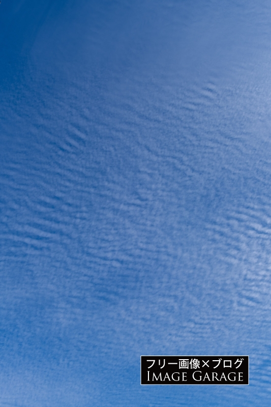 巻積雲（イワシ雲）（縦）のフリー写真素材（無料画像）