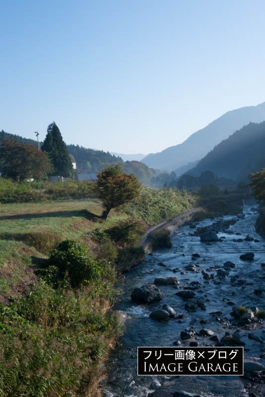 道志川のフリー写真素材（無料画像）