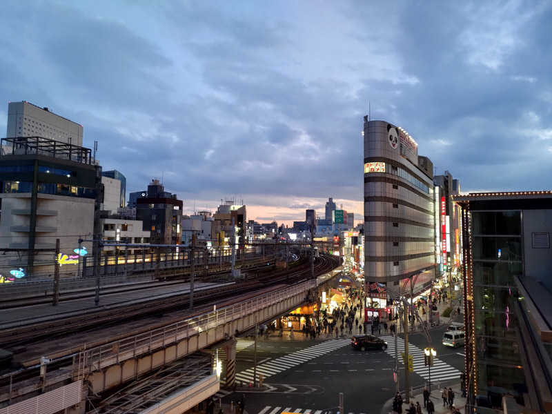 上野の街の風景
